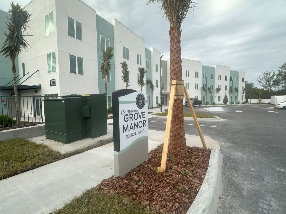 Grove Manor commercial drywall project